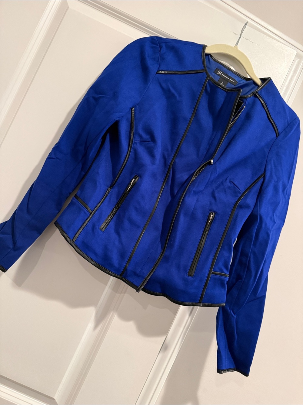 Classic Zip-Front Blue Women's Jacket